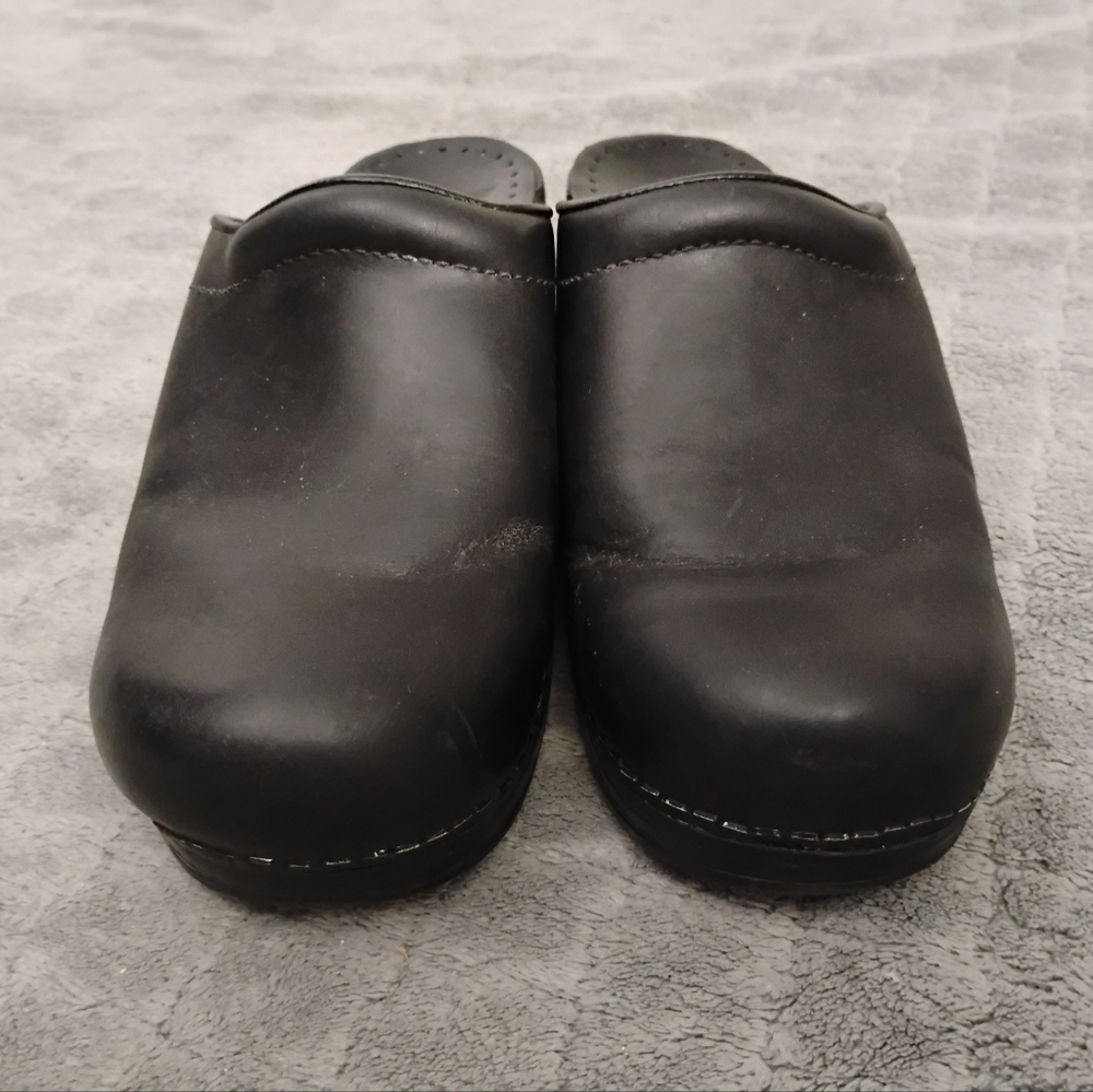Dansko Black Leather Mules - Picture 2 of 5